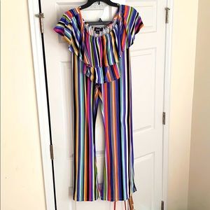 Off the shoulder two piece outfit